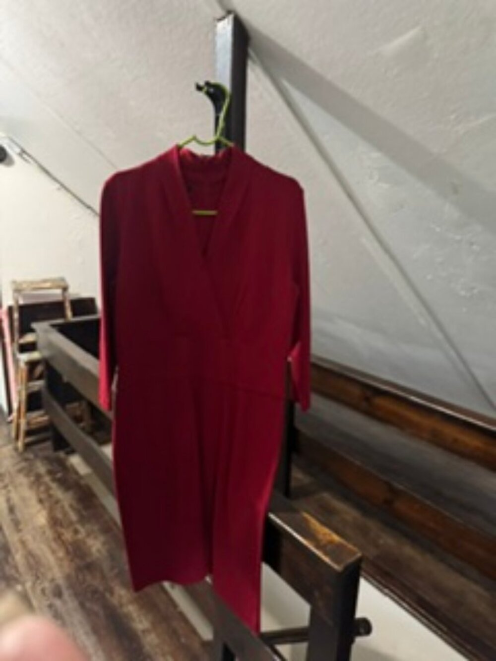 Talbots Red Ponte Knit Knee-Length Dress | Size 10
